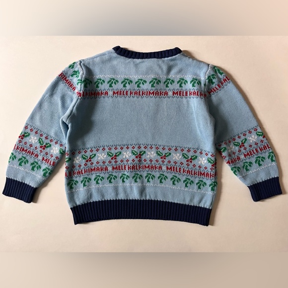 Stitch Christmas Sweater 4T~Kids Disney Christmas Sweater Melekalikimaka Hawaii - Picture 5 of 5